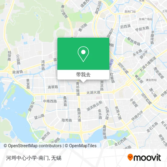 河埒中心小学-南门地图
