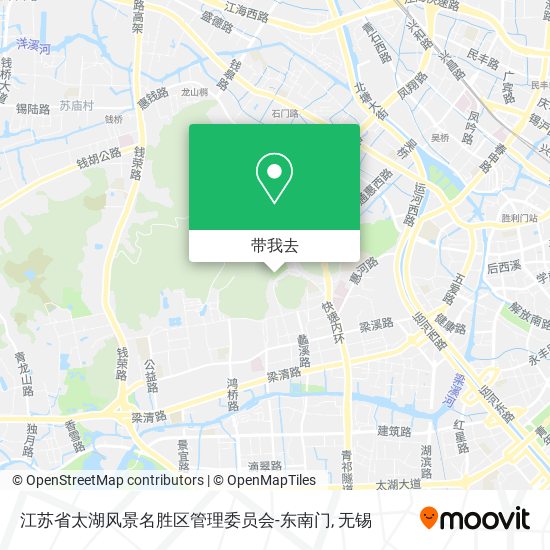 江苏省太湖风景名胜区管理委员会-东南门地图