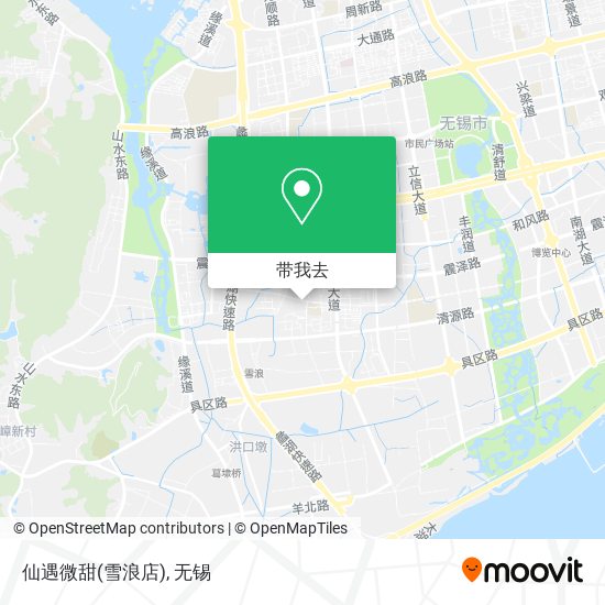 仙遇微甜(雪浪店)地图