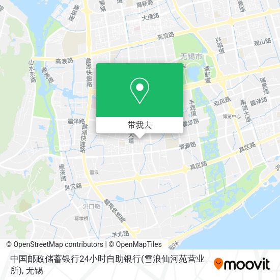 中国邮政储蓄银行24小时自助银行(雪浪仙河苑营业所)地图