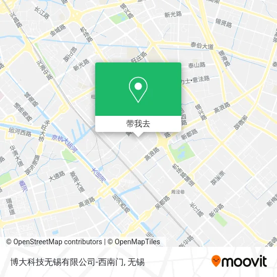 博大科技无锡有限公司-西南门地图