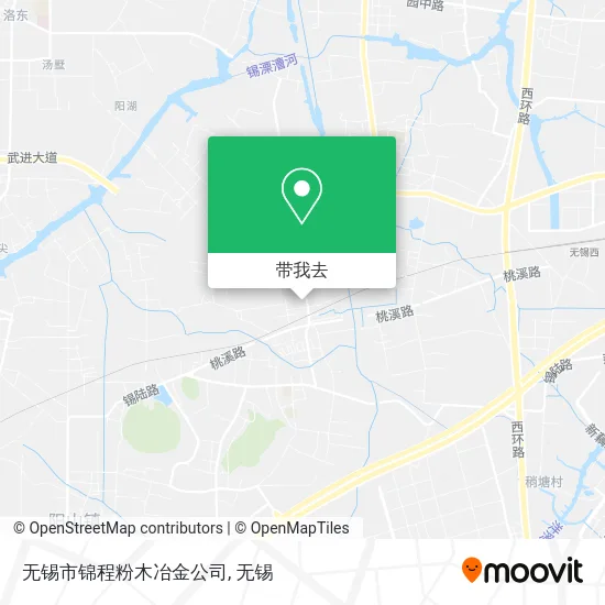 无锡市锦程粉木冶金公司地图