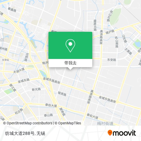 纺城大道288号地图