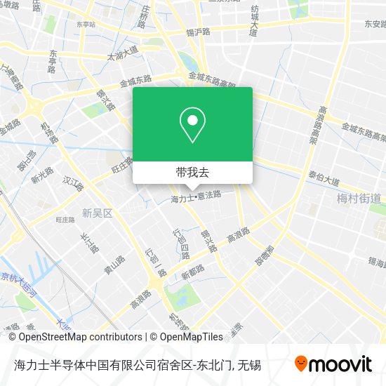 海力士半导体中国有限公司宿舍区-东北门地图