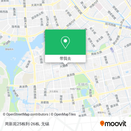 周新苑25栋到-26栋地图
