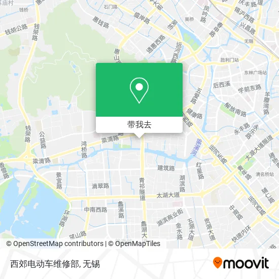 西郊电动车维修部地图