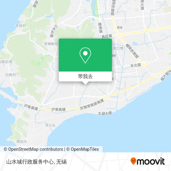 山水城行政服务中心地图