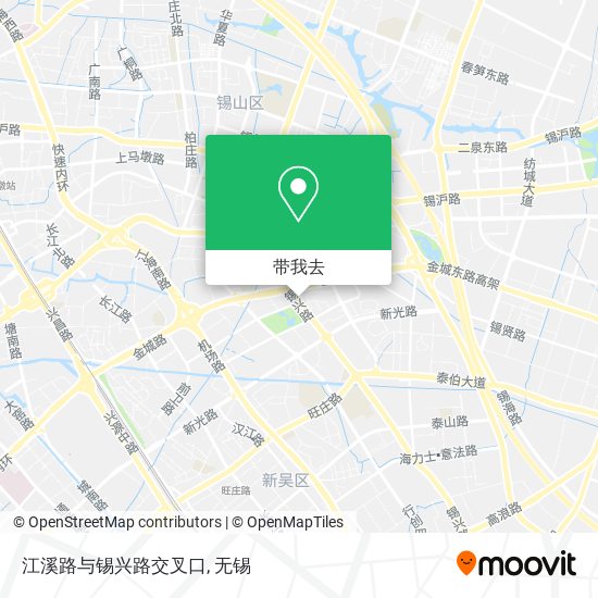 江溪路与锡兴路交叉口地图