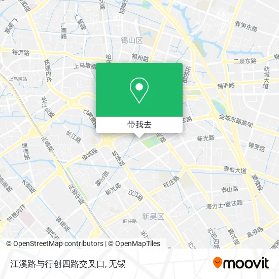 江溪路与行创四路交叉口地图