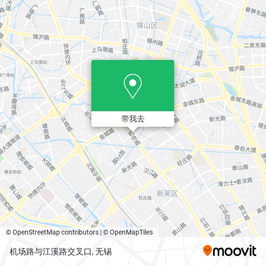 机场路与江溪路交叉口地图