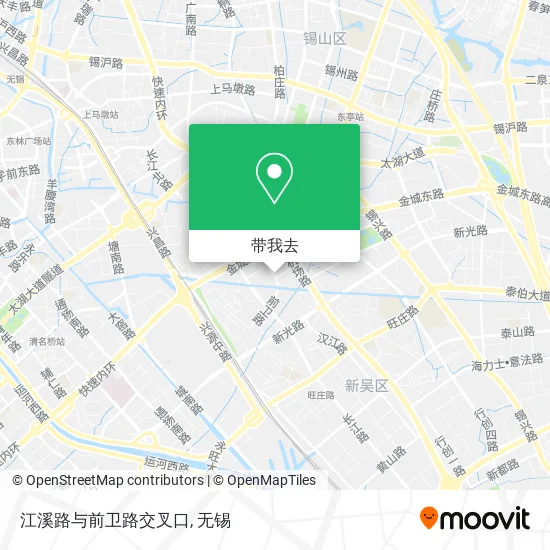 江溪路与前卫路交叉口地图