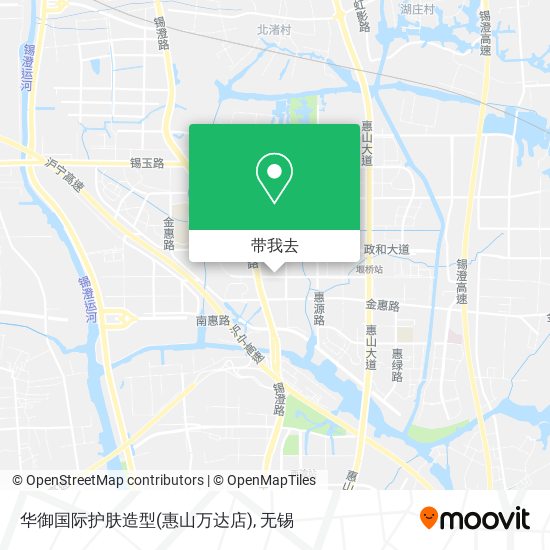 华御国际护肤造型(惠山万达店)地图