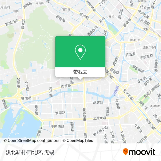溪北新村-西北区地图