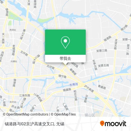 锡港路与G2京沪高速交叉口地图