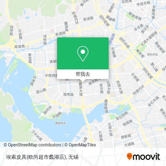 埃索皮具(欧尚超市蠡湖店)地图