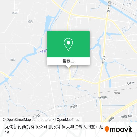 无锡新付商贸有限公司(批发零售太湖红膏大闸蟹)地图