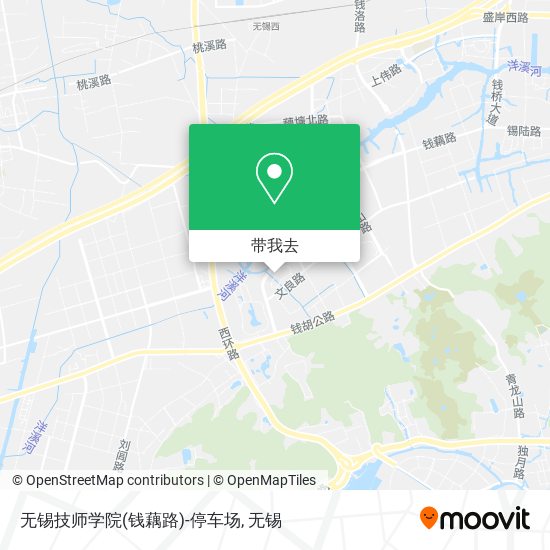 无锡技师学院(钱藕路)-停车场地图