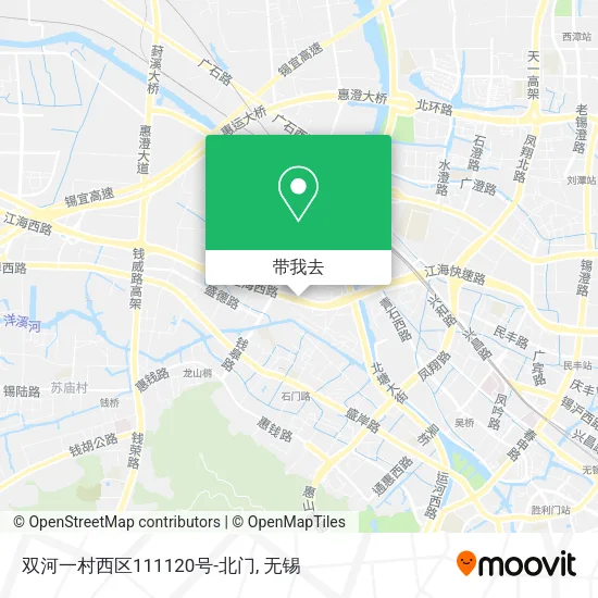双河一村西区111120号-北门地图