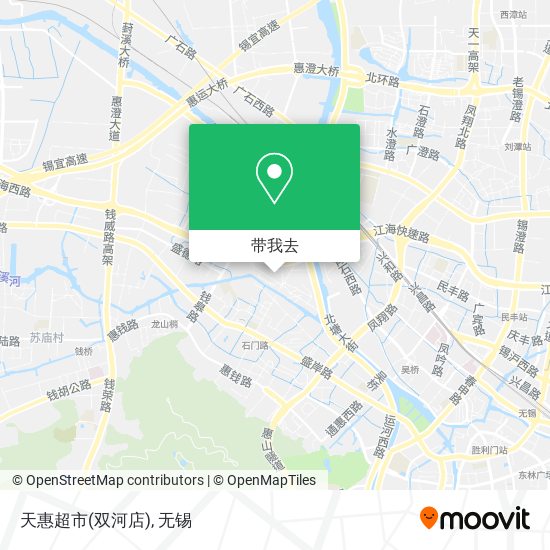 天惠超市(双河店)地图