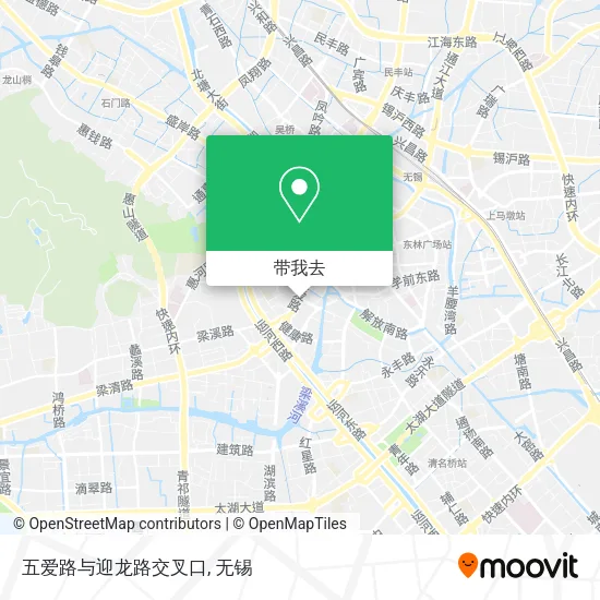 五爱路与迎龙路交叉口地图