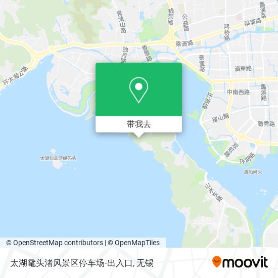 太湖鼋头渚风景区停车场-出入口地图