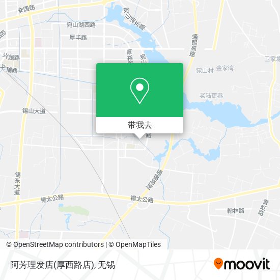阿芳理发店(厚西路店)地图