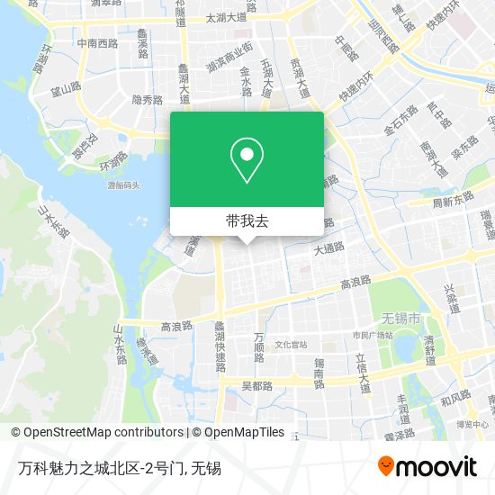 万科魅力之城北区-2号门地图