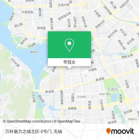万科魅力之城北区-2号门地图