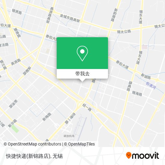 快捷快递(新锦路店)地图