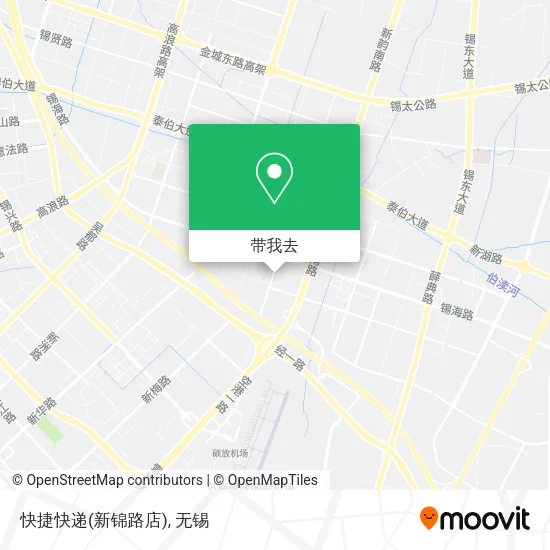 快捷快递(新锦路店)地图