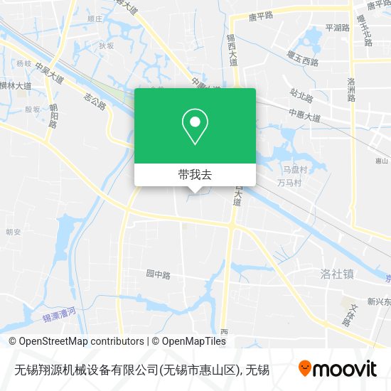 无锡翔源机械设备有限公司(无锡市惠山区)地图