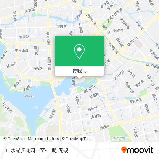 山水湖滨花园一至-二期地图