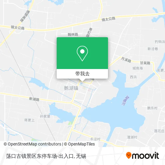 荡口古镇景区东停车场-出入口地图