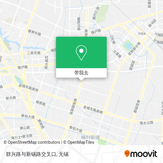 群兴路与新锡路交叉口地图