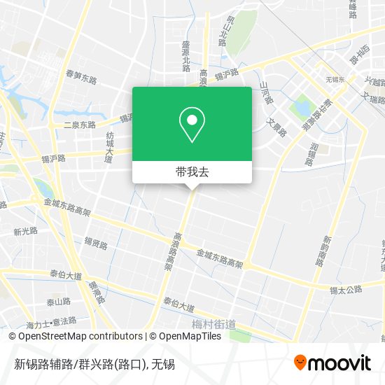 新锡路辅路/群兴路(路口)地图