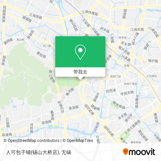 人可包子铺(锡山大桥店)地图