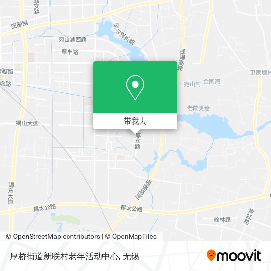 厚桥街道新联村老年活动中心地图