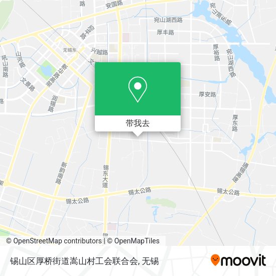 锡山区厚桥街道嵩山村工会联合会地图
