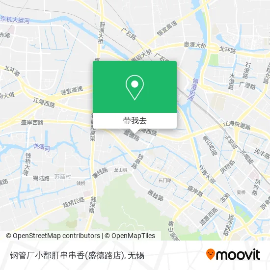 钢管厂小郡肝串串香(盛德路店)地图