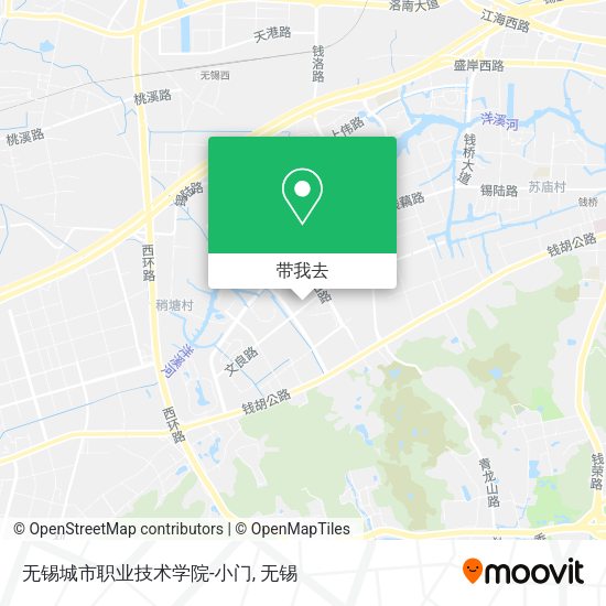 无锡城市职业技术学院-小门地图