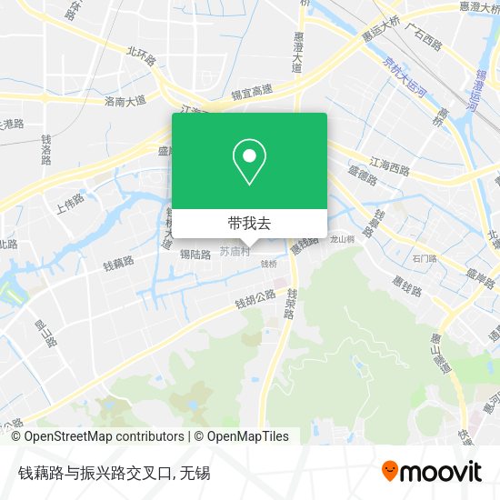 钱藕路与振兴路交叉口地图