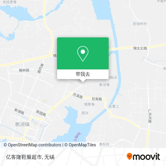 亿客隆鞋服超市地图