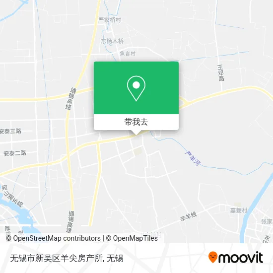 无锡市新吴区羊尖房产所地图