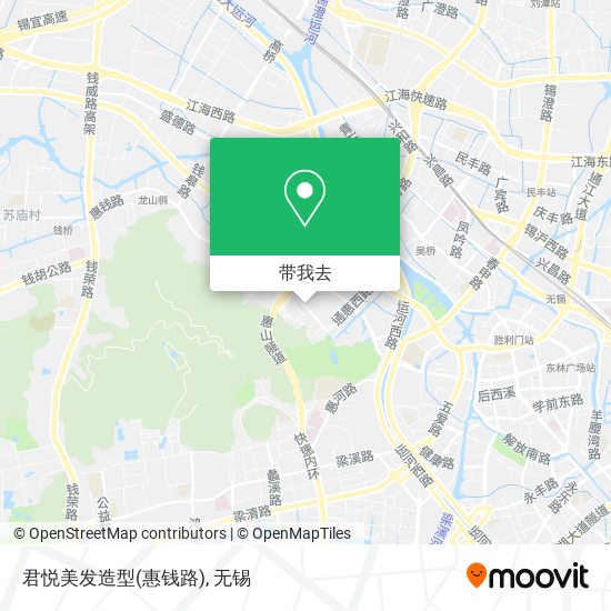 君悦美发造型(惠钱路)地图