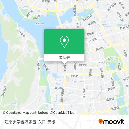 江南大学蠡湖家园-东门地图