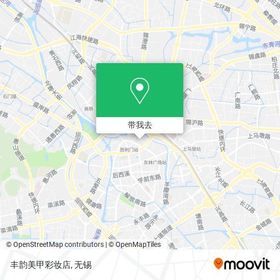 丰韵美甲彩妆店地图