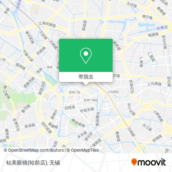 钻美眼镜(站前店)地图