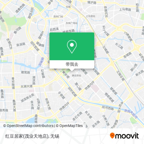 红豆居家(茂业天地店)地图