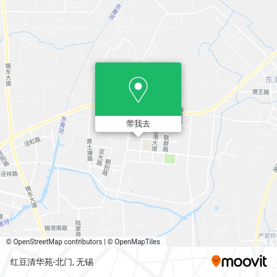 红豆清华苑-北门地图