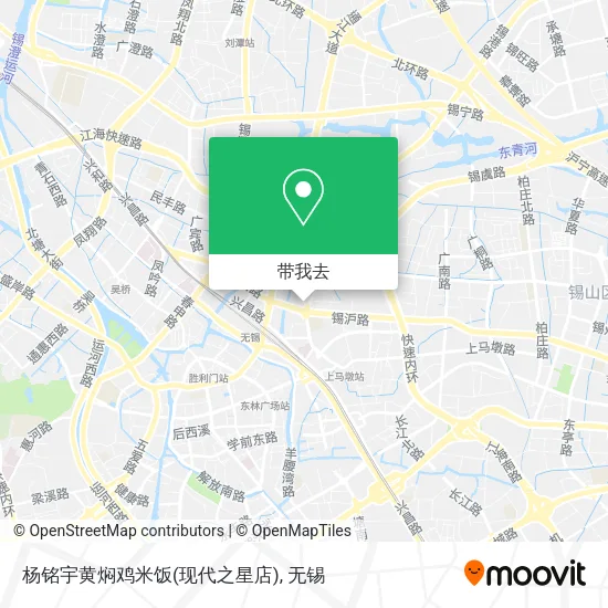 杨铭宇黄焖鸡米饭(现代之星店)地图